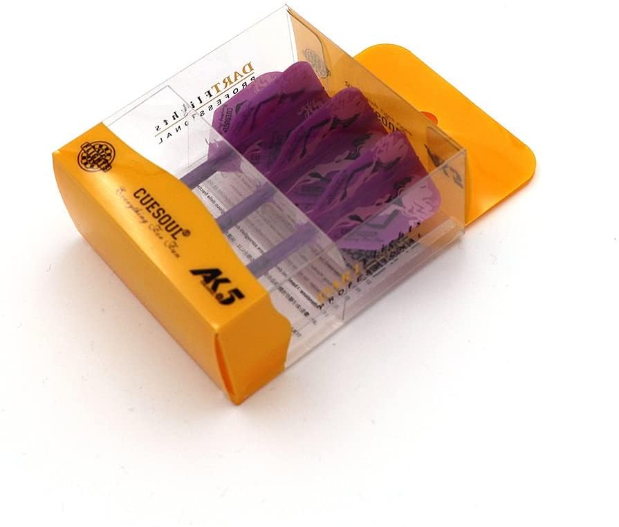 CUESOUL ROST Integrated Dart Flight and Shafts Meduim/Small/Large - color: Purple Beauty, size: Size S-21mm