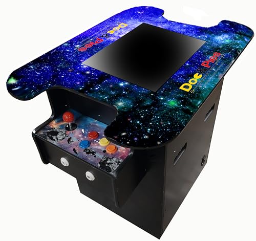 Doc and Pies Arcade Factory Full Size Professional Cocktail Arcade Machine | 516 Classic Games | Original, Classic Design | 2-Player | Full Size LCD Screen, Buttons and Joystick - style: 516