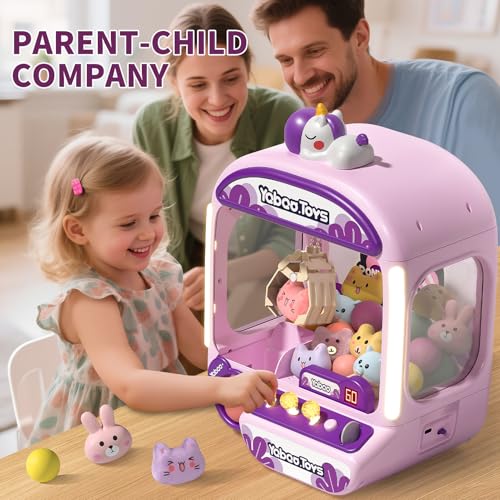 ORANGE OCEAN Large Claw Machine for Kids,Unicorns Toys Claw Machine for Girls,Mini Arcade Game with Prizes Toys,Kids Vending Machine Age 6-8 8-10,Christmas Party Birthday Gift for Girls Boys - style: Unicorns