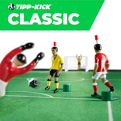 TIPP-KICK Soccer Board Game – Family Tabletop Game with Metal Players & Goalkeepers | Great Gift for Players, Kids & Adults | Soccer Toys for Boys 8-12