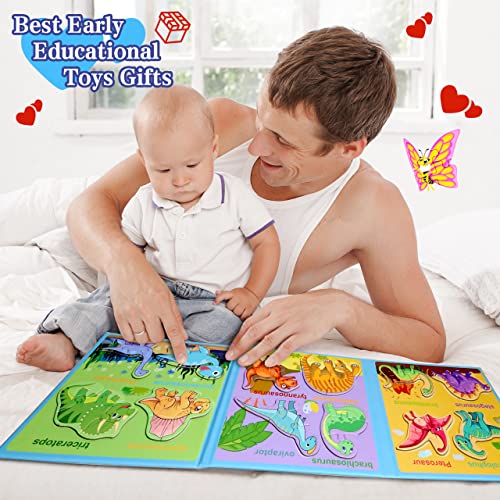 Magnetic Puzzles for Kids Ages 3-5, Travel Toddler Puzzles, Dinosaur Activities Toy for Boys & Girls 3 4 5 6 yo - Learning Magnet Gift for Road Trip - style: Dinosaur