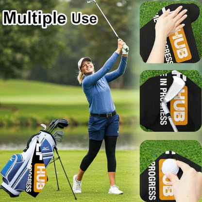 Golfhub Stroke Game in Progress Golf Towel with Clip - Funny Golf Accessories Gifts for Men Women Golfer Grandpa Mom Dad, Birthday Retirement Gifts for GolfFans Golfs Lover, 16x24 Inch - color: Golf Stroke Game