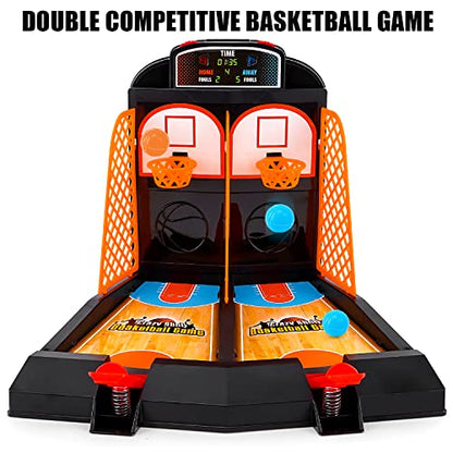 GOODLYSPORTS Mini Basketball, Table Top Games for Kids and Adults, Desktop Games, Desk Toys for Office for Adults, Basketball Gifts for Boys 8-12