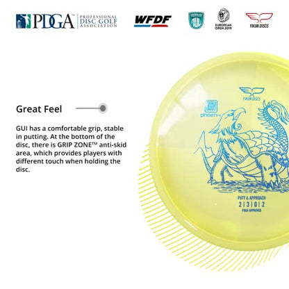 Yikun Disc Golf Putter Approach|Professional PDGA Approved Golf|Throwing Disk Golf Putter|170-175g| Stable Golf Discs Perfect for Outdoor Games and Competition