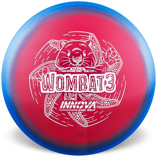 Innova Halo Star Wombat3 Disc Golf Mid-Range Disc Maximum Glide and Straight Flying Mid-Range (Colors Will Vary) - size: 140-150g