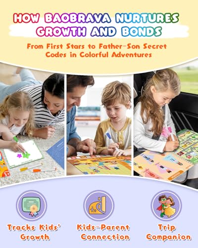 Baobrava Preschool Learning Activities, 37 Themes Tracing Activity Books Ages 3-8, Toddler Handwriting Practice, Letter Tracing, Kindergarten Workbooks, Travel Game for Trip, Christmas Birthday Gifts - style: I Can Write Book Game
