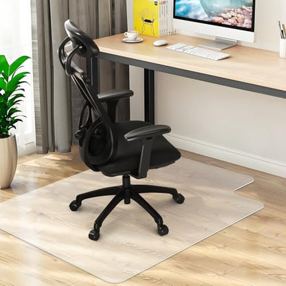 Office Chair Mat for Hard Wood Floors 36"x47" Heavy Duty Floor Protector Easy Clean - size: 47" x 36" Rectangle (1pc)