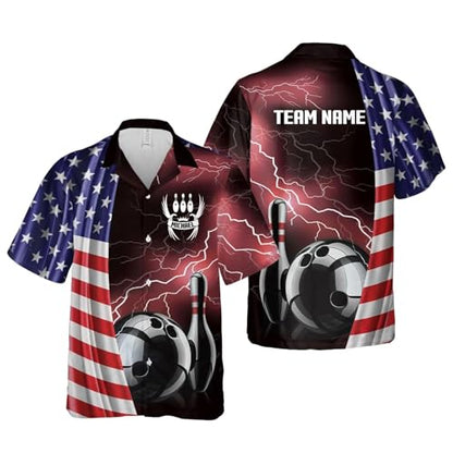 GABITA Personalized Bowling Jerseys for Men, Custom Bowling Shirts, Funny Bowling Shirts Gift for Bowler Team Player - color: A21