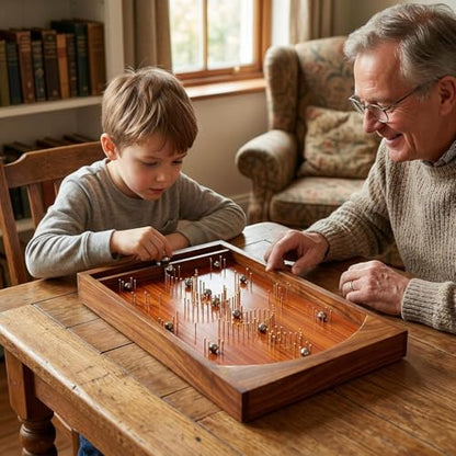 Nagina International Bagatelle Pinball Game on Traditional Wooden Craft Table | Gifts and Exclusive Games (Large)