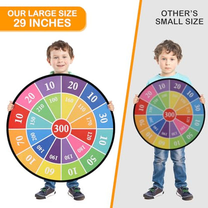 Accmor 29" Large Dart Board for Kids, Kids Dart Board with Sticky Balls, Indoor Outdoor Fun Party Play Game Toys, Boys Toys Gifts for 3 4 5 6 7 8 9 10 11 12 Years Old Boys Girls