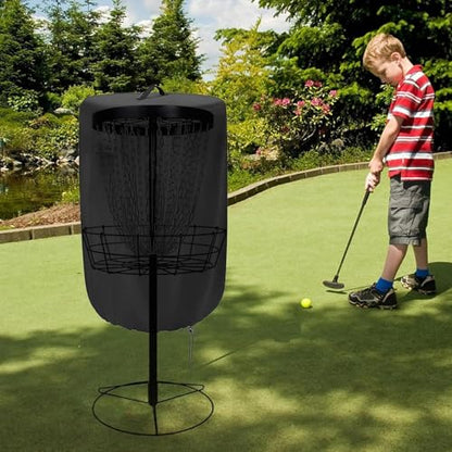 Professional Disc Golf Target Cover, Water Resistant UV Protection Practice Basket Cover, Quick Install for Indoor Outdoor Sports Gear