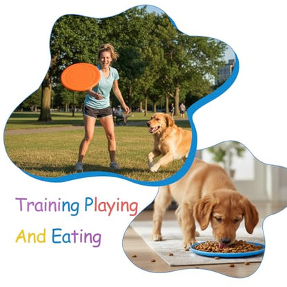 28 Pcs Flying Discs Set - 7 Inch Soft Silicone Flyer Discs Adults & Pets, 7 Vibrant Colors for Sports Activities