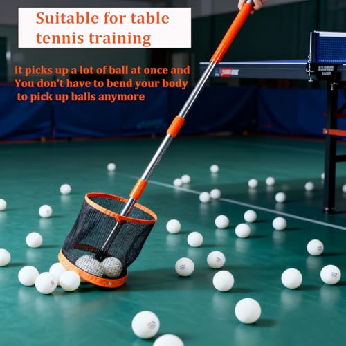 WIGERLON Table Tennis Ball Picker, Ping Pong Ball Picker，Ping Pong Ball Picker Upper for Training,Table Tennis Training and Coaching