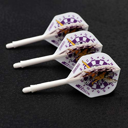 CUESOUL Jazz-Metal ROST Integrated Dart Shaft and Flights Standard Shape,Set of 3 pcs - color: CS-JMAK58XBFN
