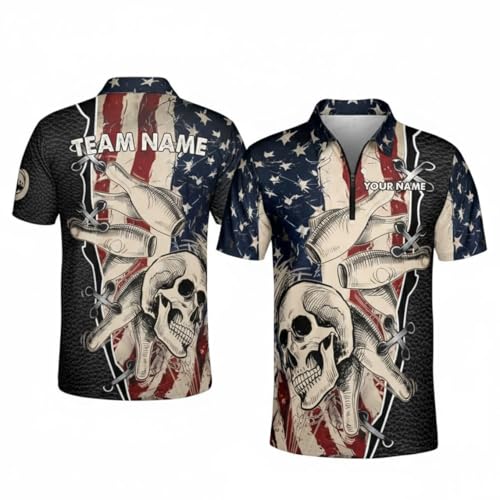 Personalized Custom Jersey for Men, Uniform Shirt for Bowling Team Gift - color: D27