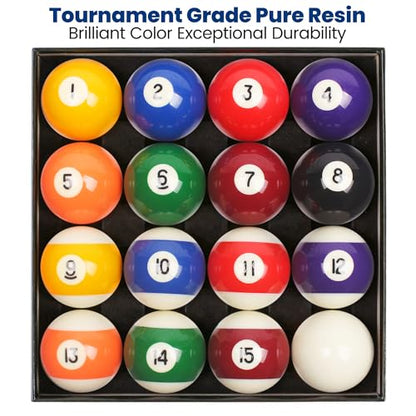 Pool Balls Billiard Set – 2-1/4" Regulation Size, 6 oz Professional Weight, AAA Grade Pure Resin, Pool Table Balls for Tournament, Bar, Game Room & Gifts - style: Classic