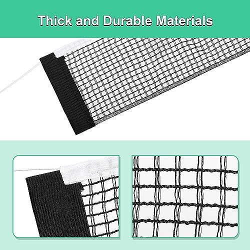 uxcell Retractable Ping Pong Net for Any Table, Portable Table Tennis Net Replacement, Folding 68" Nylon String Tension Ping Pong Table Net for Indoor Outdoor, 1 Pack Black