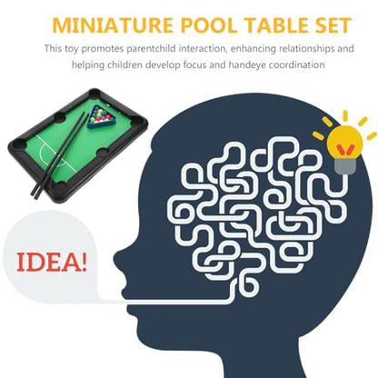 Mini Billiard Table Toy, Boys and Girls Interactive Pool Game Portable Outdoor Table for Boy Girl