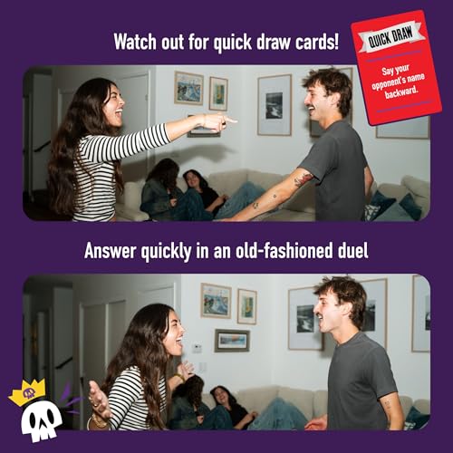 DSS Games I Challenge You to A Duel [Challenge Party Game for Teens & Adults | Funny Card Game for Family Game Night, Birthday Parties & Large Groups]