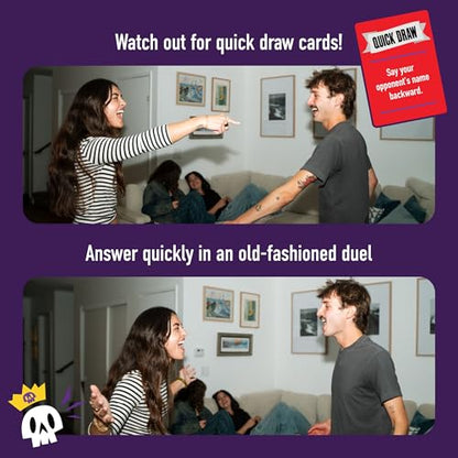 DSS Games I Challenge You to A Duel [Challenge Party Game for Teens & Adults | Funny Card Game for Family Game Night, Birthday Parties & Large Groups]