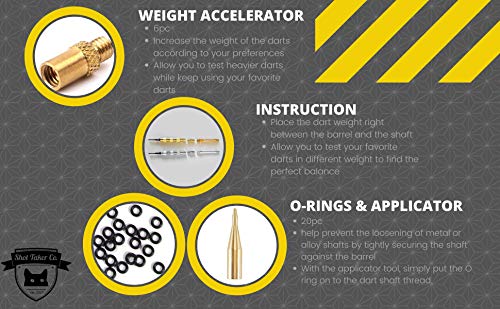 Deluxe Darts Tune up Kit Box | Flights, Sharpener, Shafts, O-Rings, Flight Savers, Accessories (10416-Essential) - color: 10416-Essential
