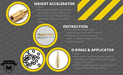Deluxe Darts Tune up Kit Box | Flights, Sharpener, Shafts, O-Rings, Flight Savers, Accessories (10416-Essential) - color: 10416-Essential