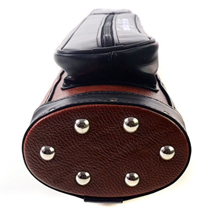 CUESOUL Soocoo Series 2x4/2x2 Hard Pool Cue Case -Holds 2 Cue Butt and 4 Cue Shafts,Four Color Available - color: 2x2-Brown