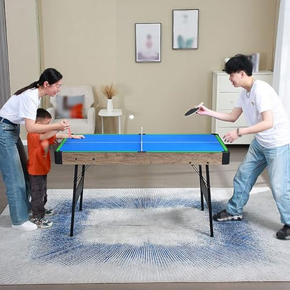 Multi Pool Table, Portable Billiard Tables with Full Set of Accessories, for Home, Game Room, Office, or Recreational Spaces