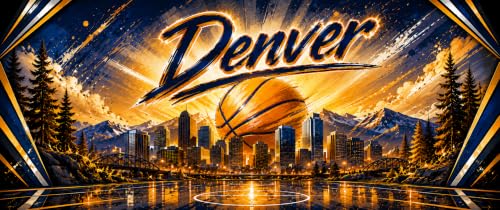 PartyLife 2-Player Basketball Arcade Game w/Optional LED Lights | Electronic Scoring | 5 Balls, 1 Pump, 8 Games | Folding Design | Heavy-Duty Steel Frame - Choose Your Model - color: DENVER, style: Base Model