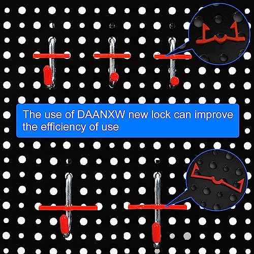 Peg Board, 3 Pack 16-Inch X 36-Inch Heavy Duty Steel Pegboard,Heavy Duty Black Pegboard for Walls, Garage, Workbench, Craft Room Tool Organization, Metal Pegboard Panels(Black) - color: Black