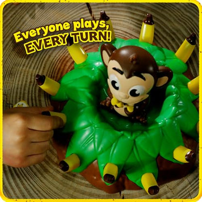Goliath Banana Blast - Pull The Bananas Until The Monkey Jumps Game - Includes a Fun Colorful 24pc Puzzle by Goliath , Green