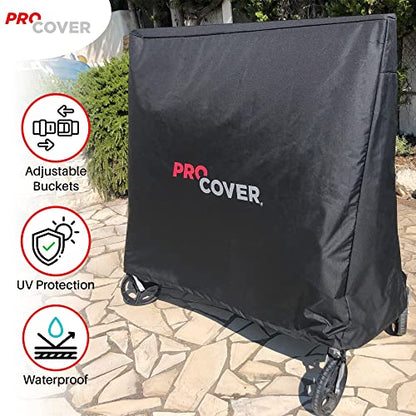 Professionnal Ping Pong Table Cover. Premium Quality. Ultra-Resistant and Waterproof for Outdoor and Indoor use. Oxford 600D strong fabric. Universal tennis table cover. ProCover