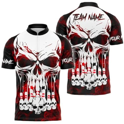 GABITA Personalized Bowling Jerseys for Men, Custom Bowling Shirts, Funny Bowling Shirts Gift for Bowler Team Player - color: A11