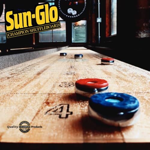 Sun-Glo Speed 7 (Shuffle Alley) Shuffleboard Powder – The Slowest Sand Rating for 9-Foot Tables & Arcade Games – 16 oz Shaker Can (2-Pack)