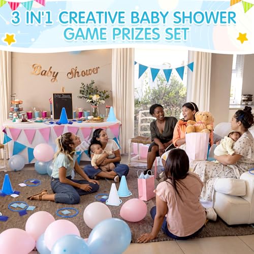 37 Pcs 3 in 1 Carnival Ring Toss Game Set Soft Plastic Cones Bean Bags Ring Toss Game with Mesh Bag for Baby Shower Birthday Carnival Classroom Indoor Outdoor Yard Supplies