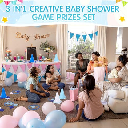 37 Pcs 3 in 1 Carnival Ring Toss Game Set Soft Plastic Cones Bean Bags Ring Toss Game with Mesh Bag for Baby Shower Birthday Carnival Classroom Indoor Outdoor Yard Supplies