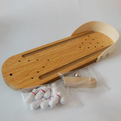 Entertainment Mini Desktop Bowling Game Set Wooden Tabletop Bowling Game Desktop Bowling Toy Home Bowling Gift for Adult Antistress Family Fun Party Toys