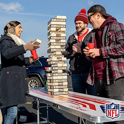 Wild Sports NFL Giant Stacking Wooden Blocks – Tumbling Tower Classic Family Game Stacks – Great Gift for Any Football Fan! - color: Seattle Seahawks