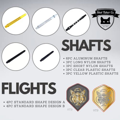 Soft Tip Darts Set - Professional Darts with Customizable Configuration, Aluminum & Plastic Shafts, O-Rings, Flights, Dart Tool, 50PC Extra 2BA Tips - color: 18g-Grey D-STC10444