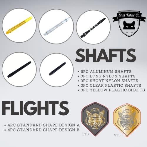 Soft Tip Darts Set - Professional Darts with Customizable Configuration, Aluminum & Plastic Shafts, O-Rings, Flights, Dart Tool, 50PC Extra 2BA Tips - color: 18g-Grey D-STC10444