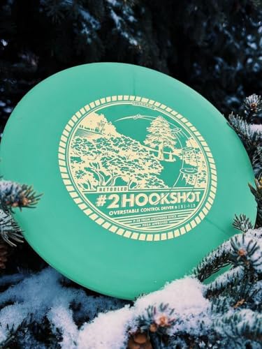 Lightning Disc Golf 3-Disc Set – Rubber Putter (2 | 3 | 0 | 0.5), #2 Hookshot (6 | 5 | -1 | 2), #2 Driver (8 | 5 | -2 | 2) – Sure Grip Plastic for Beginners - Contains a Driver, Midrange & Putter