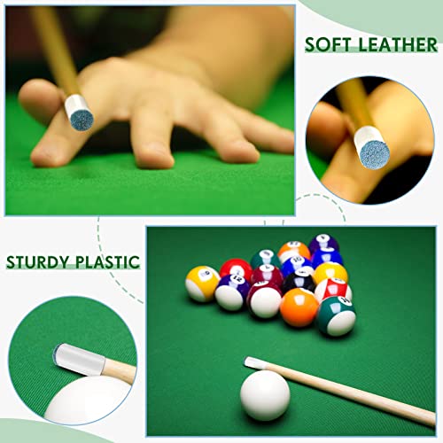 Lewtemi 100 Pcs Billiard Cue Tips Pool Cue Tips Pool Stick Tips Slip on Billiard Cue Tips Replacement - size: 12 mm