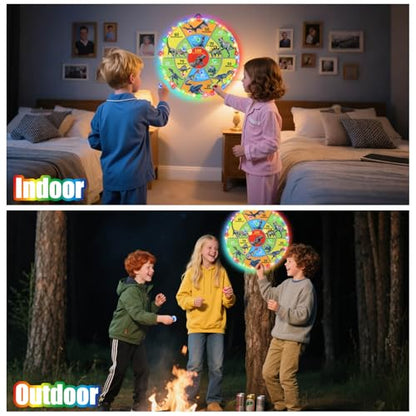 30 Inch LED Dart Board Kids Game,12PCS Sticky Balls,Indoor/Outdoor Sports Carnival Games Yard Party, Suitable for 3 4 5 6 7 8 9 10 Years Old Boys and Girls Birthday Gifts Dinosaur Toys