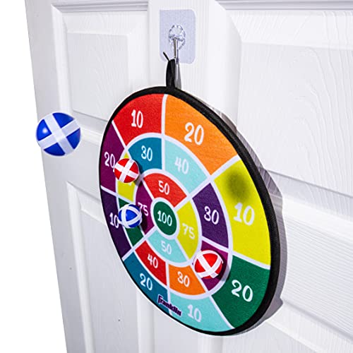 Franklin Sports Anywhere Darts - Double-Sided Dart Target Hangs Anywhere - Perfect for Kids and Families