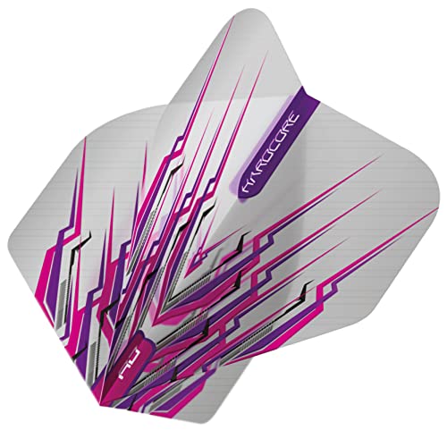 RED DRAGON Peter Wright Snakebite Hard Mohawk Hardcore Dart Flights - 3 Sets Per Pack (9 Flights in Total) - color: Purple