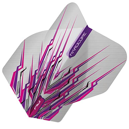 RED DRAGON Peter Wright Snakebite Hard Mohawk Hardcore Dart Flights - 3 Sets Per Pack (9 Flights in Total) - color: Purple