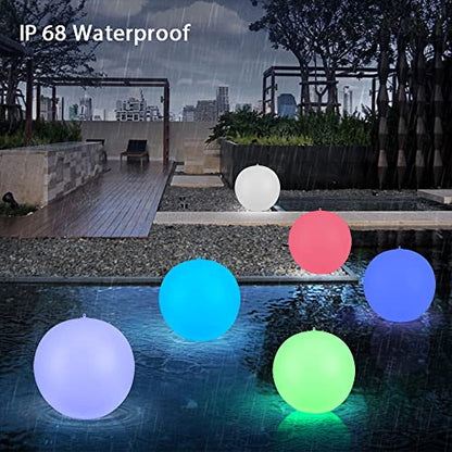Floating Pool Lights Solar Powered,Blibly 14 inch Pool Lights that Float, Inflatable Waterproof Led Balls, Solar Floating Light for Outdoor Swimming Pond Garden Lawn Party Decor (4 Pack) - size: 4Pack