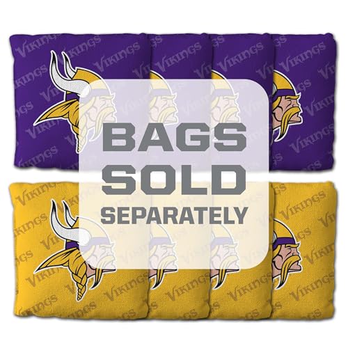 YouTheFan NFL 2' x 4' Slogan Series Professional Wood Cornhole Game - color: Minnesota Vikings