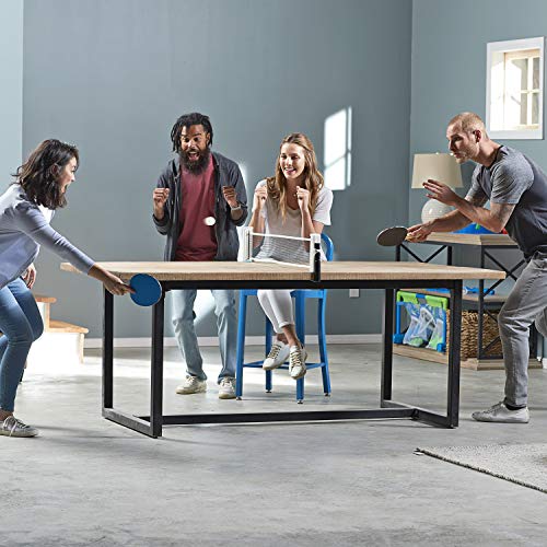 Franklin Sports Table Tennis to Go Portable Ping Pong Set - Table Top Ping Pong Net + (2) Paddles - Ping Pong Balls Included - 2 Players | Portable - color: White