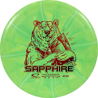 Latitude 64 Retro Burst Disc Golf Starter Set | Perfect Disc Golf Set for New to Intermediate Players | Includes Bonus Mini Marker | Grippy Base Plastic | Colors May Vary - style: 6